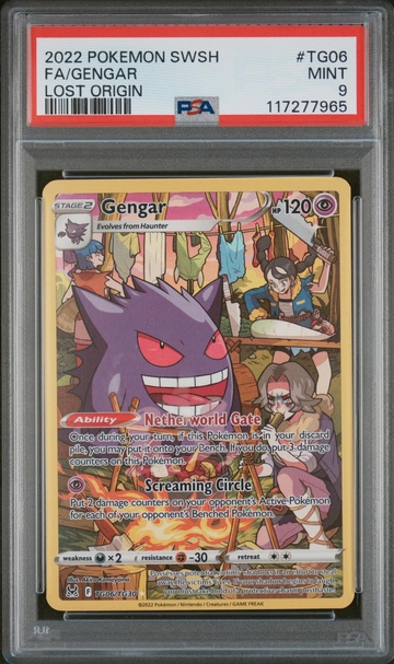 2022 SWSH #TG06 Gengar Lost Origin PSA 9