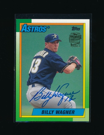 2016 Topps Archives Fan Favorites Billy Wagner Auto Nice HOF