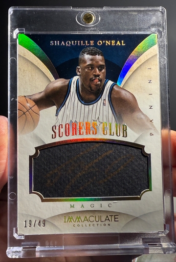 2013-14 Panini Immaculate Collection Shaquille O'Neal Scorer’s Club Auto /49