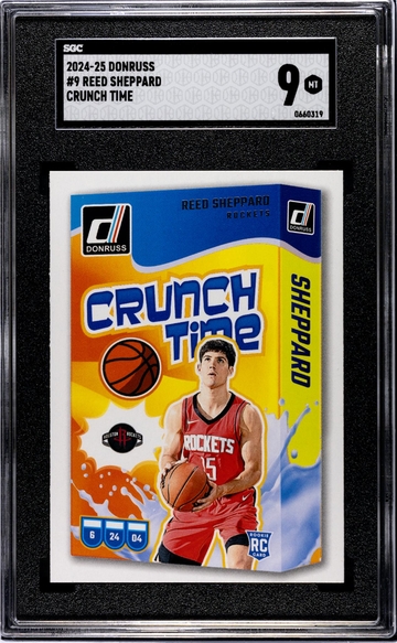 2024 Donruss #9 Reed Sheppard Crunch Time SGC 9