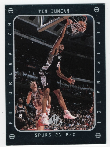 1997-98 UD SP AUTHENTIC FUTURE WATCH TIM DUNCAN # 165 HOF 14 CARDS LOT