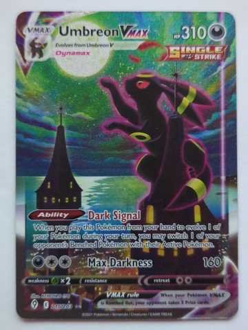 Umbreon VMAX Alternate Art Secret. (Heavily Played) READ DESCRIPTION!