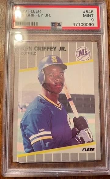 Ken Griffey jr 1989 Fleer RC PSA 9