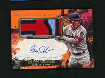 2021 Topps Inception APC-BR Brent Rooker 1/1 Minnesota Twins Auto