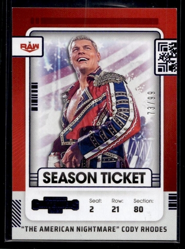 2022 Panini Chronicles Contenders 108 Cody Rhodes /99 RAW