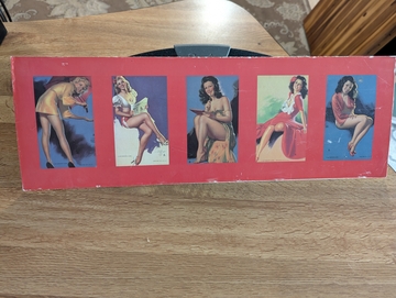 Another True Non Sport 1 of 1 Item. 1940's Mutoscope Arcade Card Salesman's Sample Display Board 5 Cards NOT GLUED