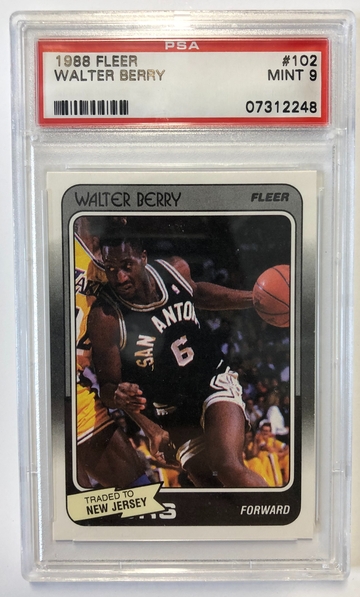 1988 Fleer Walter Berry PSA 9