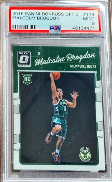 2016 Donruss Optic Malcolm Brogdon  RC PSA 9 Mint