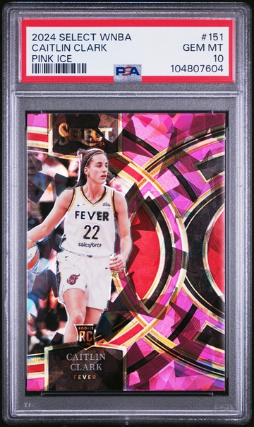 2024 Panini Select WNBA - Premier Level Caitlin Clark #151 Red Ice Prizm PSA 10