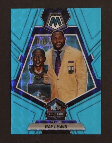 2022 Panini Mosaic 273 Ray Lewis Hall of Fame Blue Ravens