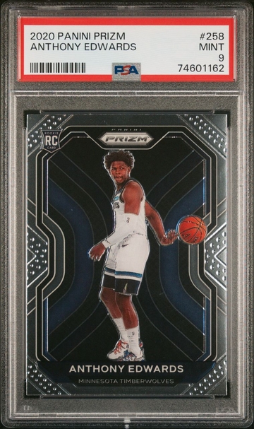 Anthony Edwards 2020 Prizm Rookie Base PSA 9