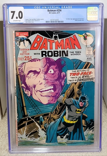 Batman #234 (1971) CGC 7.0 - 1st SA Appearance of Two-Face DC Comics Key