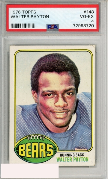 1976 TOPPS WALTER PAYTON #148 PSA 4 VG-EX RC ROOKIE