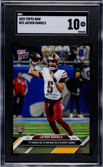 2025 Topps Now #23 Jayden Daniels SGC 10