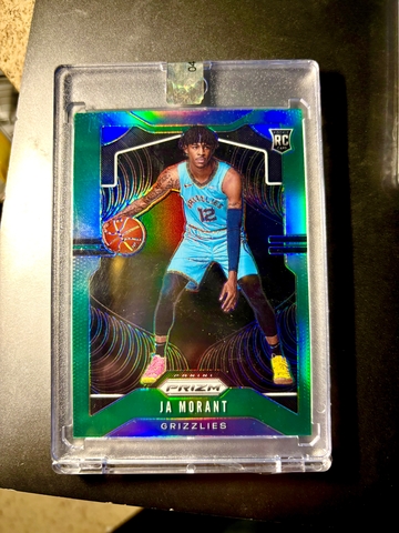 2019 Panini Prizm JA MORANT RC Rookie Green Prizm #249 