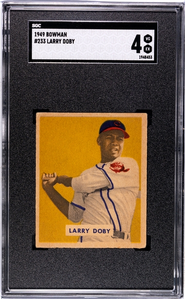 1949 Bowman Larry Doby RC SGC 4