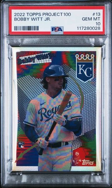 2022 Topps Project 100 Bobby Witt Jr 13 PSA 10