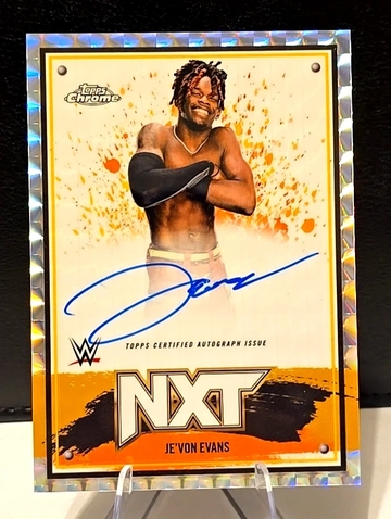Je’von Evans  WWE NXT  Auto  GEOMETRIC REFRACTOR    2025 Topps Chrome
