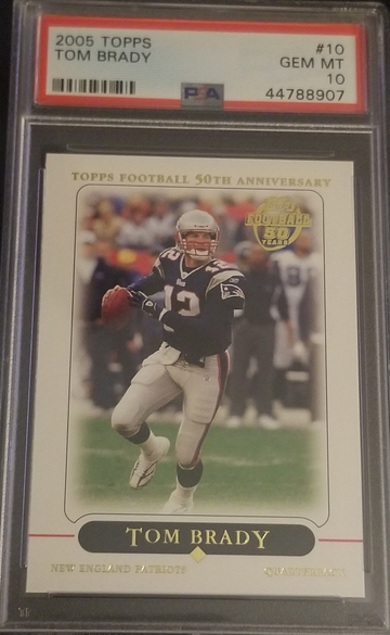 2005 Topps Tom Brady #10 PSA 10
