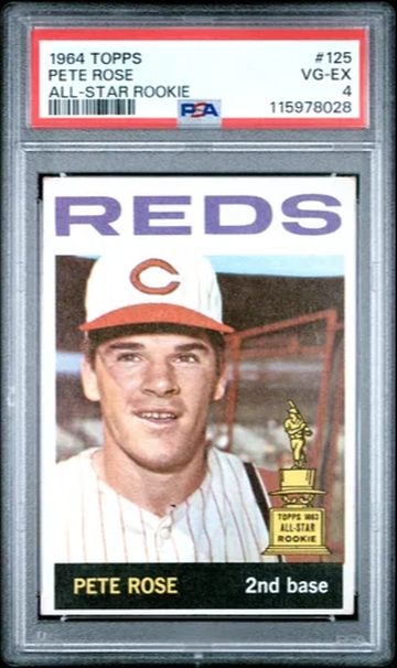 1964 Topps Pete Rose #125 All Star Rookie Rookie PSA 4
