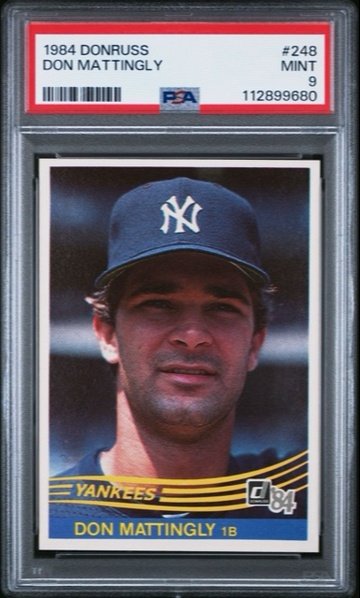1984 Donruss Don Mattingly PSA 9 Rookie Card #248