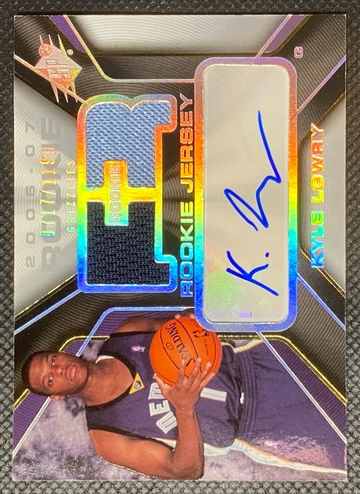 2006-07 Upper Deck SPX - #140 Kyle Lowry Rookie Jersey Patch Auto RC RPA /1199
