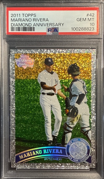 2011 TOPPS MARIANO RIVERA DIAMOND ANNIVERSARY PSA GEM MT 10