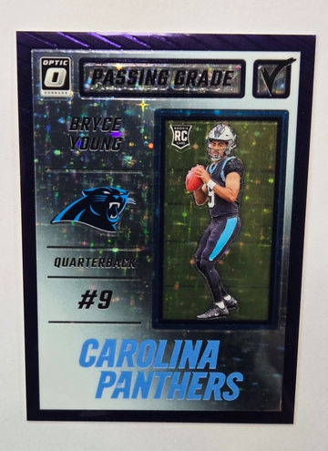 2023 Panini Donruss Optic Football Bryce Young #PGBY Passing Grade Purple #/25