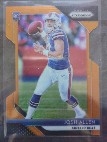 2018 Prizm Josh Allen Rookie Orange Die Cut /249