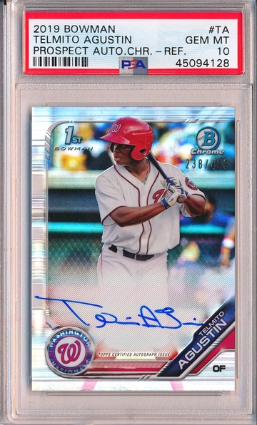 Telmito Agustin 2019 Bowman Autograph Refractor