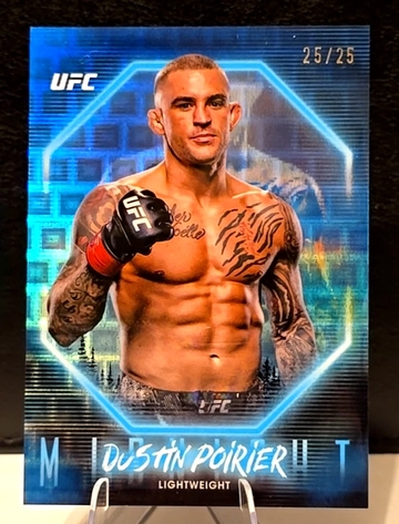 2025 Topps Midnight UFC  Dustin Poirier  LUNAR TIDE MOONRISE SSP  25/25  BOOKEND LAST PRINT 