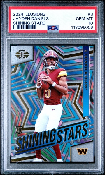 2024 Illusions #3 Jayden Daniels Shining Stars PSA 10