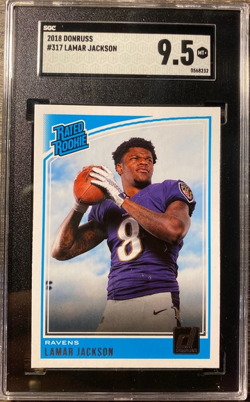 2018 Donruss Lamar Jackson SGC 10