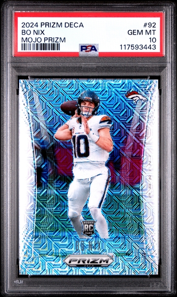 2024 PANINI PRIZM DECA #92 BO NIX MOJO /30- PSA 10