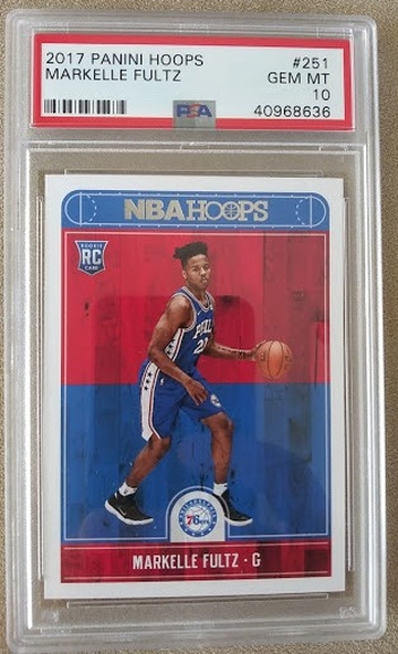 Markelle Fultz 2017 Hoops RC Rookie PSA 10