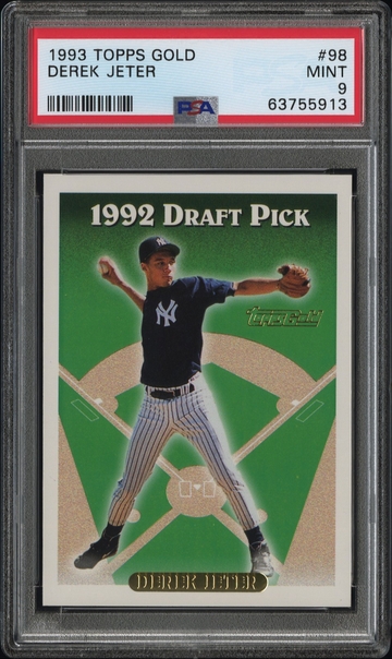 1993 Topps Gold Derek Jeter PSA 9