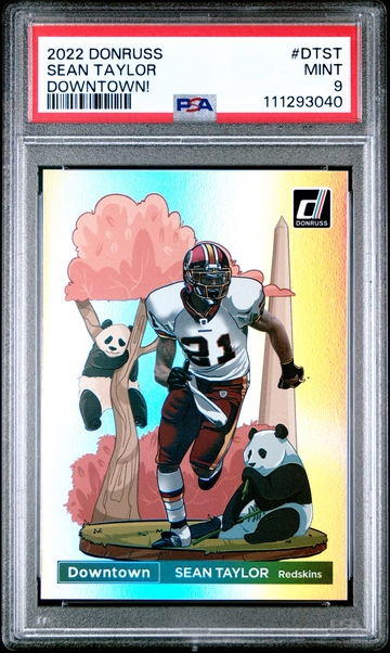 2022 Panini Donruss Football Sean Taylor Downtown PSA 9 Redskins Commanders NFL