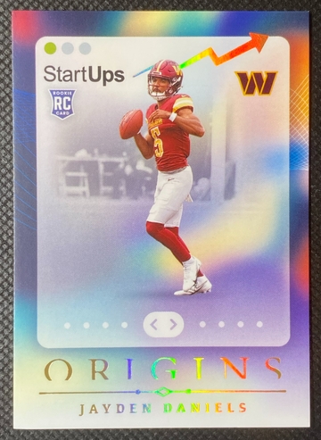2024 Panini Origins - Jayden Daniels Start Ups Foil Insert RC #18 Commanders