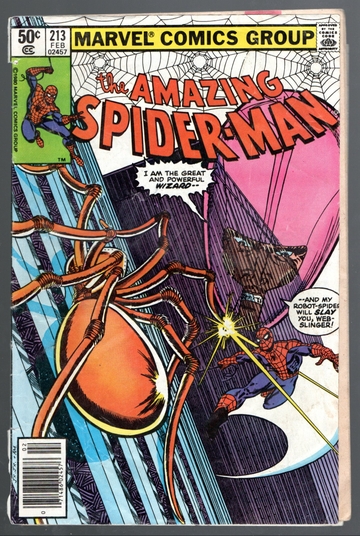 1980's Amazing Spider-Man Bronze Age Lot 6 Each #200's Low Numbers #207-#215 All Readers