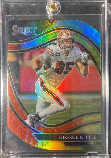 2020 Panini Select Football Field Level Tie-Dye Prizm 1/25 George Kittle