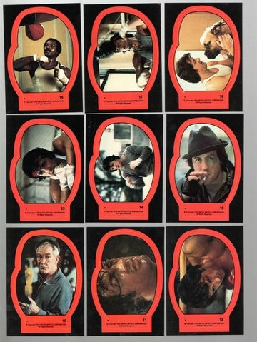 1979 Topps Rocky II Cards Sticker Set Complete 22 Stickers Minty Mint 