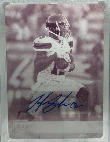 2018 Plates & Patches Magenta Printing Plate Josh Gordon Browns Auto 1/1
