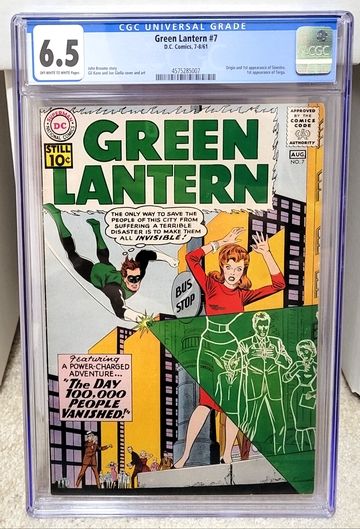 Green Lantern #7 (1961) CGC 6.5 - Origin and 1st Appearance of Sinestro DC Comics Key
