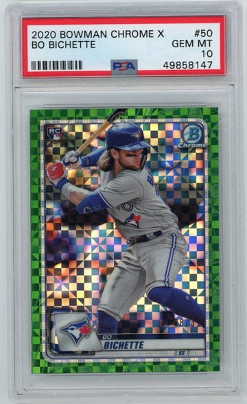 PSA 10 2020 Bowman Chrome X Bo Bichette 8/31