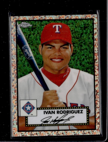 2021 Topps Chrome 512 Ivan Rodriguez /75 Texas Rangers