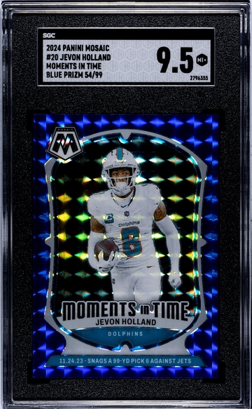 2024 Mosaic #20 Jevon Holland Moments in Time /99 SGC 9.5