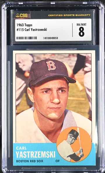 1963 Topps Carlton Yastrzemski CSG 8