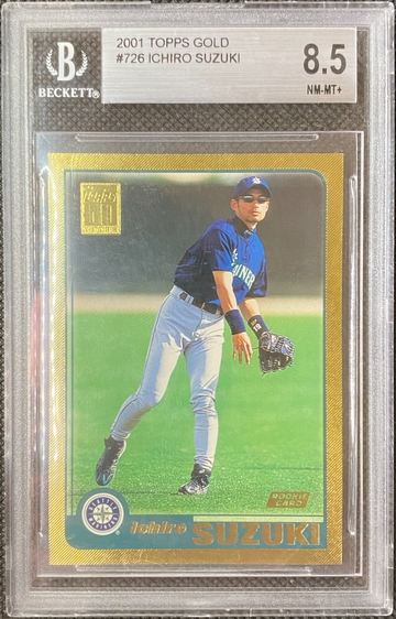 2001 Topps - #726 Ichiro Gold RC /2001 BGS 8.5 - W/9.5 Centering - Mariners HOF
