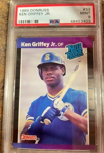 Ken Griffey jr. 1989 Donruss RC PSA 9