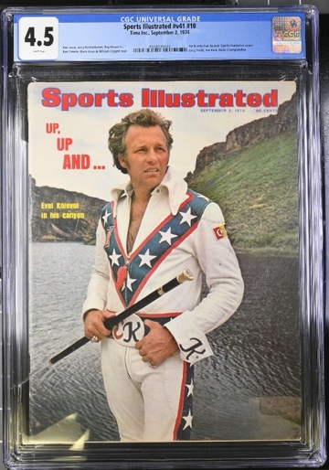 Evel Knievel Sports Illustrated Newsstand CGC 4.5 First Cover FC Sept 2, 1974